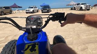 Yamaha Blaster 200 en Pinamar [upl. by Ylecara280]