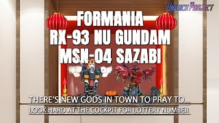 Unboxing Formania RX93 Nu Gundam amp MSN04 Sazabi Bust sets [upl. by Araldo]