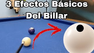 ¿Como hacer el Efecto Retroceso en el Billar  Como hacer efectos en el Billar 🎱 [upl. by Ruenhs]