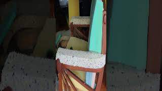 Update wood chair to leather chair [upl. by Ilrac]