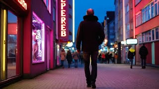 Europes Largest Red Light District  Evening Walk Through Hamburgs Reeperbahn [upl. by Ceil86]