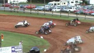 USAC Sprint Week Heat 2 from Bloomington Speedway 71709 [upl. by Gierk224]