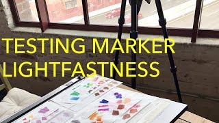 Testing Marker Lightfastness [upl. by Kinom528]