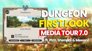 FFXIV Dawntrail Media Tour  PCT Dungeon ft Pint Shenpai amp Meoni [upl. by Odnalref]