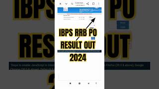 IBPS RRB PO Result 2024 kaise check kare  How to check RRB PO Result  ibps ibpsrrb adda247 [upl. by Oramlub498]