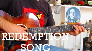 Redemption Song 🇯🇲 Bob Marley  Guitar cover  Tuto Guitare [upl. by Armahs]