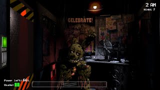 I added Springtrap as Easter Egg in FNaF 1 FNaF 1 Mods [upl. by Gney306]