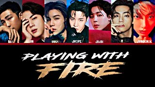 How would BTS 방탄소년단 sing PLAYING WITH FIRE by BLACKPINK [upl. by Loutitia]