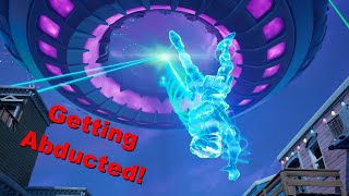 Getting Abducted By Aliens In Fortnite [upl. by Akeihsat]