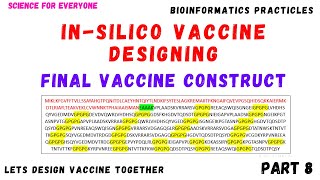 Multiepitope Vaccine Designing  Vaccine Sequence Modeling  Part 8  Urdu  Hindi [upl. by Ardisi]