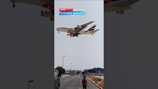 Emirates Airlines A380 Landing DXB Airport  The Real OG emirates dxbairport shortsfeed landing [upl. by Radburn]