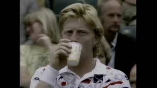 Wimbledon 1990 Mens Semifinal Becker vs Ivanisevic HBO Sports [upl. by Annahavas]