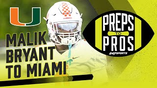 Preps to Pros Reaction to Malik Bryants commitment to Miami [upl. by Barkley]