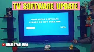 HOW TO UPDATE  UPGRADE TV SOFTWARE  TV FIRMWARE UPDATE [upl. by Hauge]