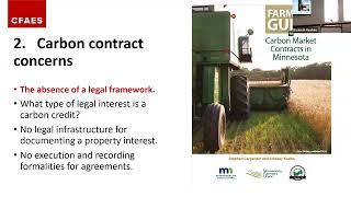 Carbon and climate markets Legal Issues for farmers [upl. by Illom]