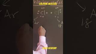 Lewis dot structure of chlorine moleculeChemistry [upl. by Argus]