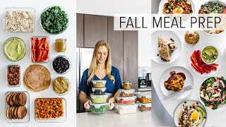 MEAL PREP for FALL  healthy recipes  PDF guide [upl. by Nrobyalc]