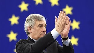 Antonio Tajani elected European Parliaments new president [upl. by Ablasor]