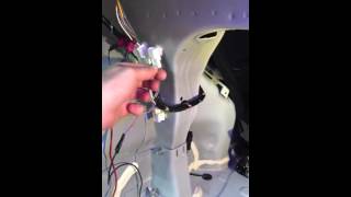 How to install a rear view camera on Mitsubishi Lancer [upl. by Nairbal]