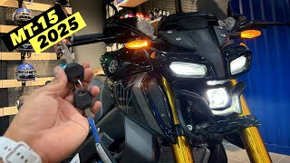 All New Yamaha MT 15 New Black Colour 2025 New Updates Exhaust Sound amp On Road Price [upl. by Adamina]