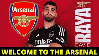 ARSENAL OFFICIALLY ANNOUNCES THE SIGNING OF GOALKEEPER DAVID RAYA ON LOAN [upl. by Afatsum]