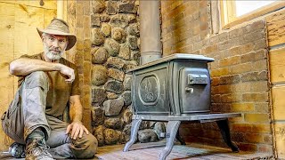 Installing a New Wood Stove in my Off Grid Wood Carving and Archery Workshop [upl. by Acsecnarf431]