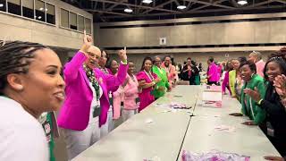 Alpha Kappa Alpha Sorority Incorporated packs a punch in service [upl. by Storm685]