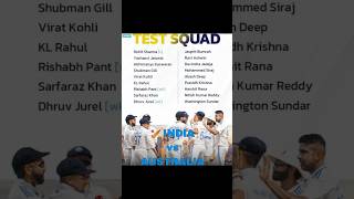 🏏India Squad amp Schedule for Border Gavaskar Trophy shorts shortsfeed trending cricket indvsaus [upl. by Enyamart]