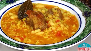 ALUBIAS CON ARROZ Un plato de cuchara fácil rápido y delicioso que rinde mucho por poco dinero [upl. by Nnalatsyrc447]