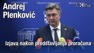 Izjava premijera nakon predstavljanja proračuna [upl. by Aliel]