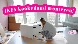 KLUSSEN IN MIJN NIEUWE HUIS ⚒️ IKEA KOOKEILAND MONTEREN amp GIETVLOER EINDRESULTAAT  WEEKVLOG 264 [upl. by Barolet]