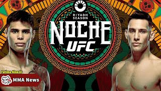 MMA News Latest Noche UFC 306 Daniel Zellhuber vs Esteban Ribovics Live roundbyround updates [upl. by Blinnie]