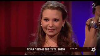 Nora Foss AlJabri 12 singing Anthem  Norske Talenter Final [upl. by Eltsyrc523]