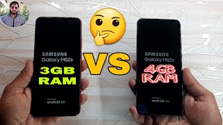 Galaxy M02s 3GB RAM vs Galaxy M02s 4GB RAM Speed Test Comparison [upl. by Enylcaj618]