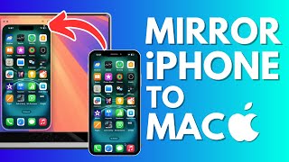 Mirror iPhone to MacBook  Air Pro Mini iMac  Share iPhone screen to MacOS [upl. by Orelie361]