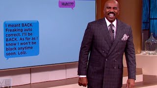 Steve Harveys favorite autocorrect fails  STEVE HARVEY [upl. by Feirahs]