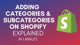 How To Add Categories amp Subcategories On Shopify [upl. by Deborath]