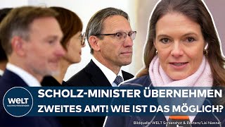 AMPELAUS FDPMinister entlassen ScholzMinister übernehmen zweites Ministerium [upl. by Llecram]