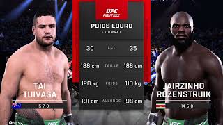 EA SPORTS UFC 5 Tai Tuivasa vs Jairzinho Rozenstruik UFC 305 Simulation [upl. by Ellon]