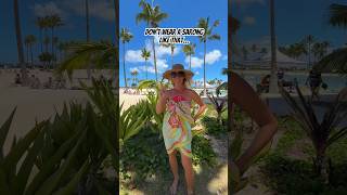 Here’s a cute beach dress that u can make from a sarong  pareo  fashionhacks sarong beachwear [upl. by Ahsart]