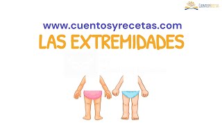 Extremidades del cuerpo humano para niños  Juegos para Aprender Español Gratis  CuentosyRecetas [upl. by Madlen]