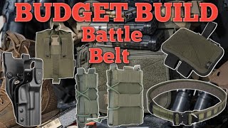 BUDGET BUILD Battle Belt JFFCESTORE Tactical Belt [upl. by Olram]