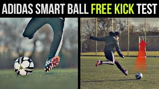 adidas miCoach SMART BALL Knuckleball Free Kick Test and Review [upl. by Enyrehtac495]