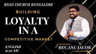 LIVE 🔴 RSAG Church Bangalore  Guest Speaker Rev Anu Jacob  Sunday Service  English [upl. by Attenaj]