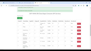 SAP Hana DB Cloud Apps Consume API Services using Python Flask  CAP in SAP BAS [upl. by Ennybor324]