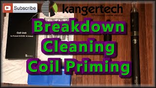 KangerTech Evod  Breakdown  Cleaning  Priming the Coil [upl. by Xenos318]