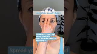 Easy 5 Seconds Facial Exercise To Remove 11 Lines  No More Frown Lines [upl. by Badr]