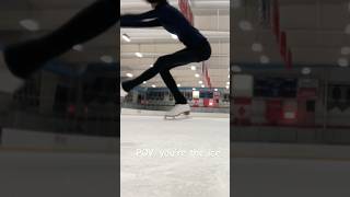 POV your the ice iceskating figureskate figureskater figureskatinglife skating sports cream [upl. by Dara]