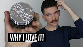 Apothecary 87 Clay Pomade  Honest Review [upl. by Fiora]