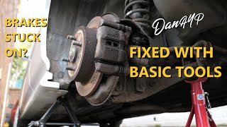 How To Fix a Seized Brake Caliper  Sticking Brake Caliper Repair [upl. by Eicarg]